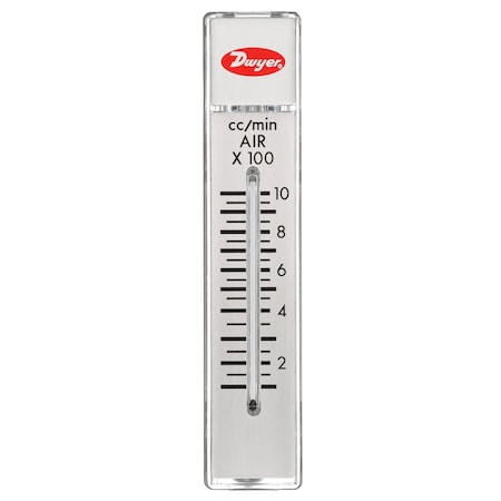 Dwyer Instruments Flowmeter, range 100-1000 cc/min air, no valve. RMA-13